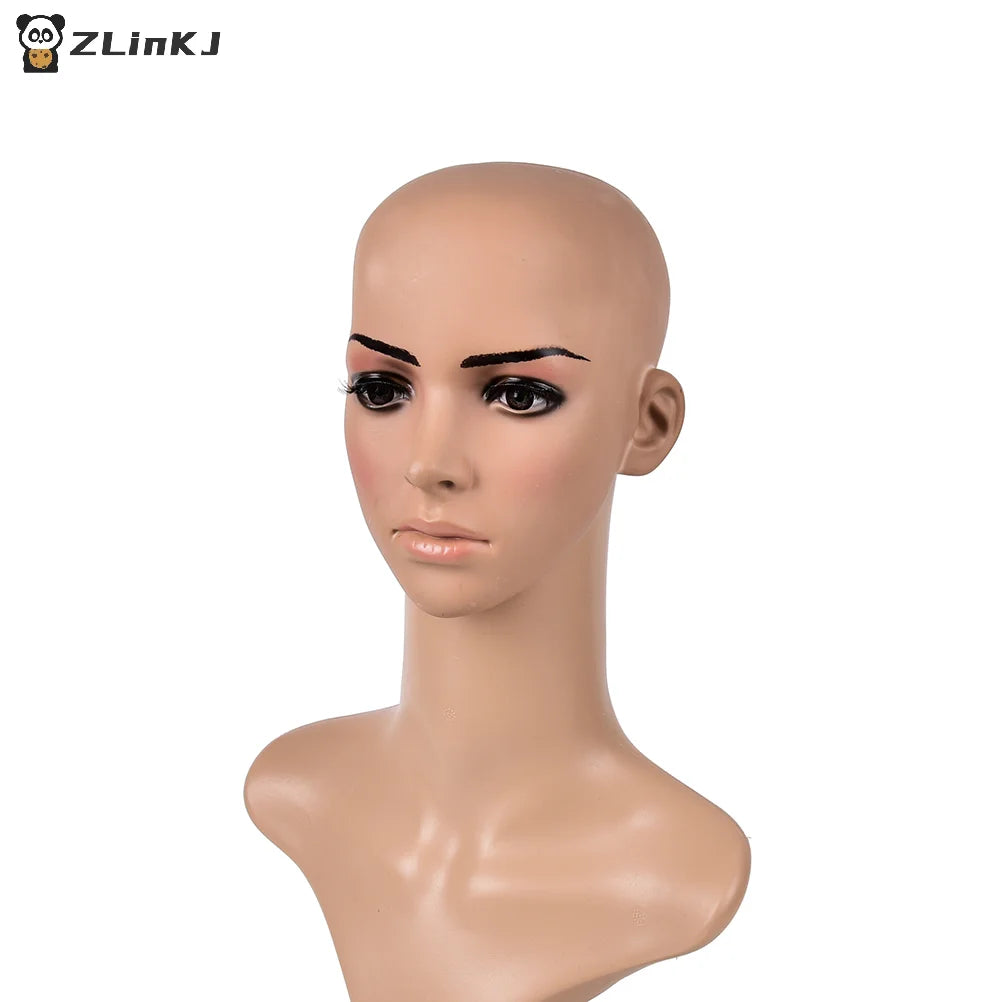 ▶1PCS Fake Latex Flesh Skin Unisex Bald Head Wig Cap Rubber Skinhead Costume Prank Zpaxo