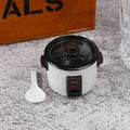▶1/12 Mini Rice Cooker Model With Rice Spoon Dollhouse Miniature Kitchen Appliances For Dollhouse Food Accessories Toy Zpaxo A