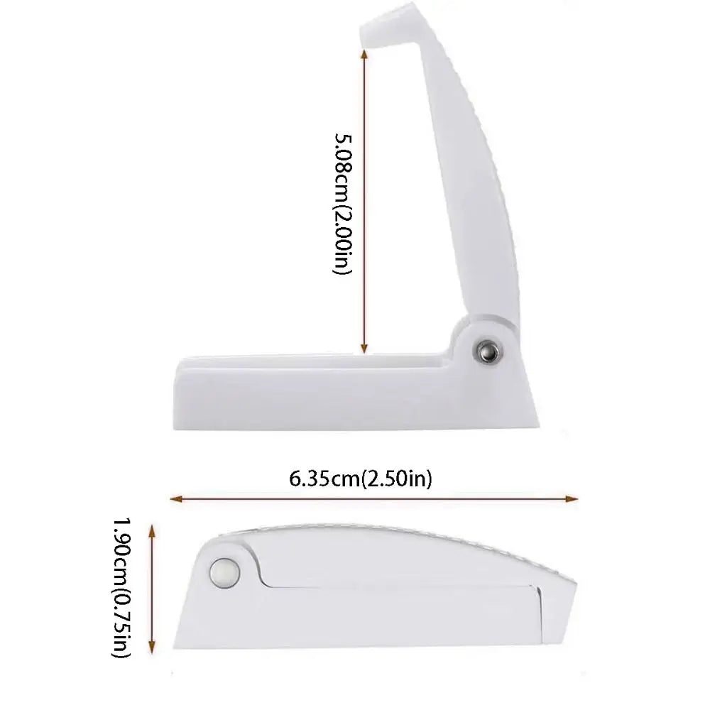 Bracket White RV Door Catch Plastic Rounded Compartment Lock Zpaxo