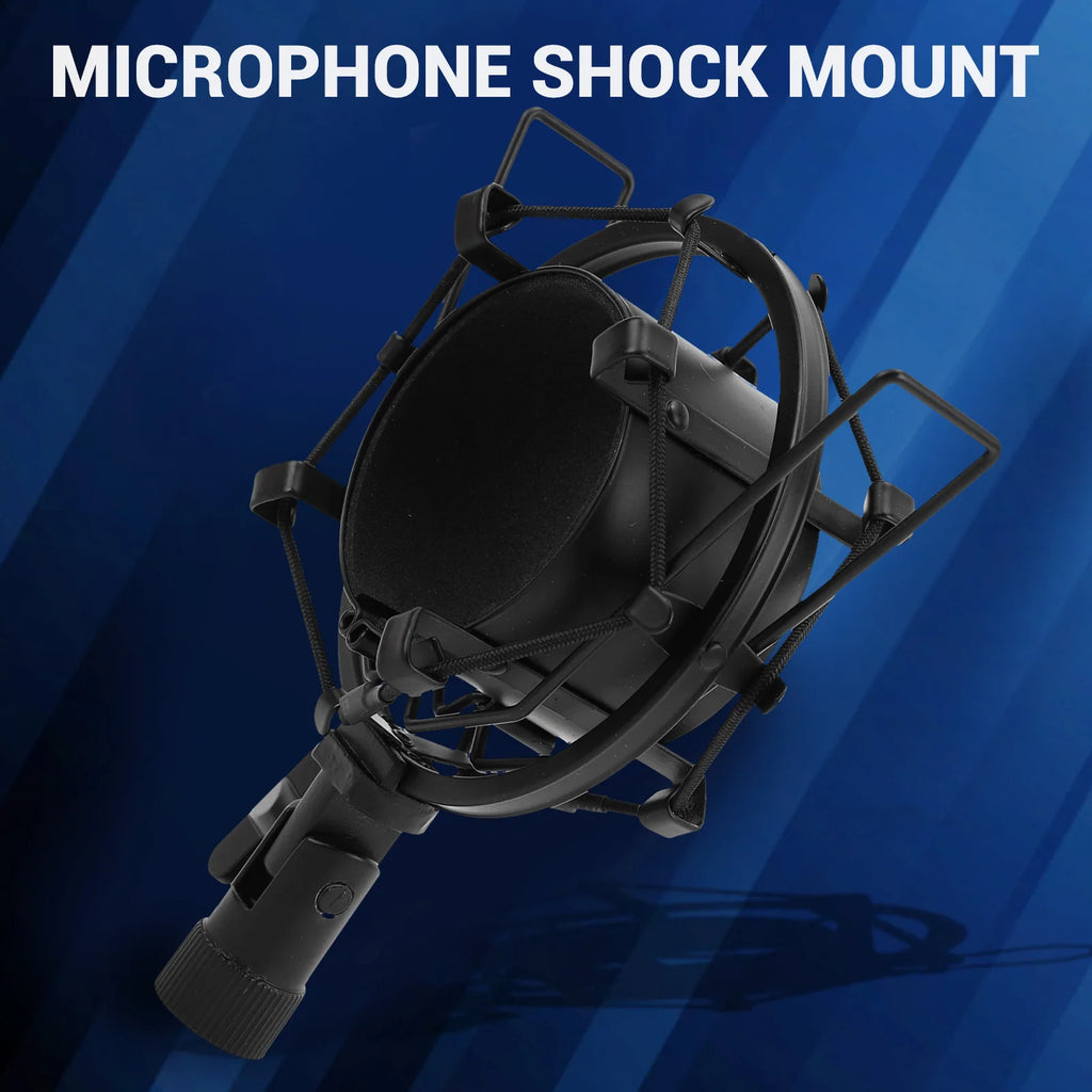 65mm Microphone Shock Mount Mic Clip Holder Anti Vibration Anti Vibration Mic Holder for 55‑65mm Diameter Studio Mic Zpaxo