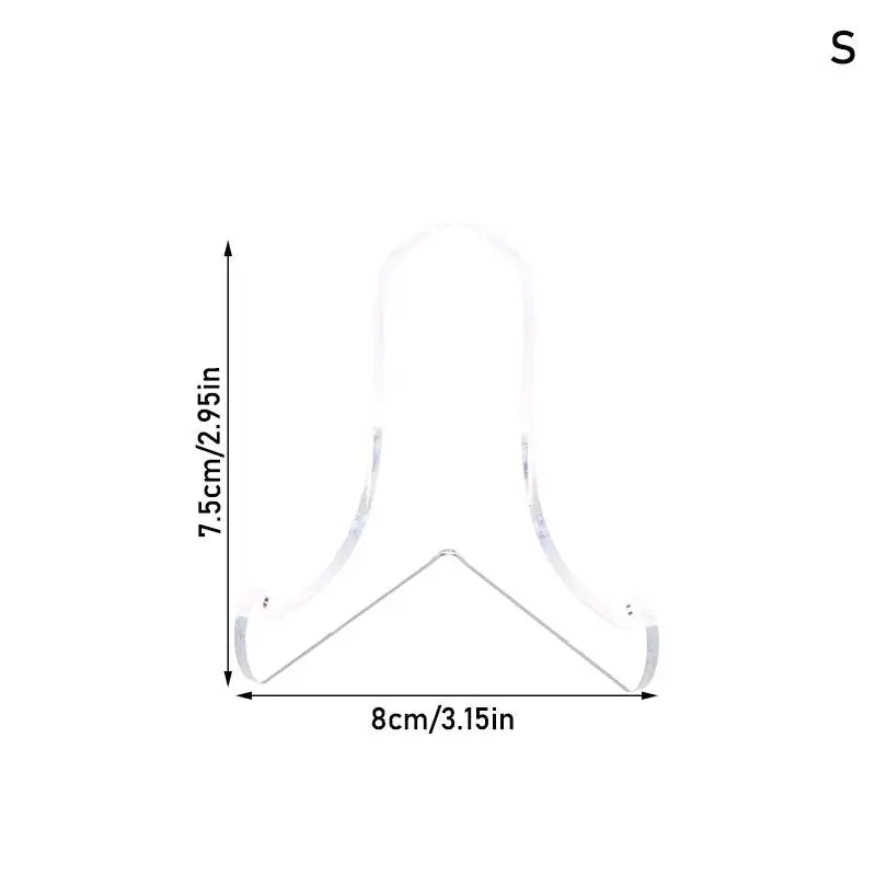 CM1Pcs 60-Degree Angle Acrylic Book Stand Shallow Support Ledges Zpaxo S