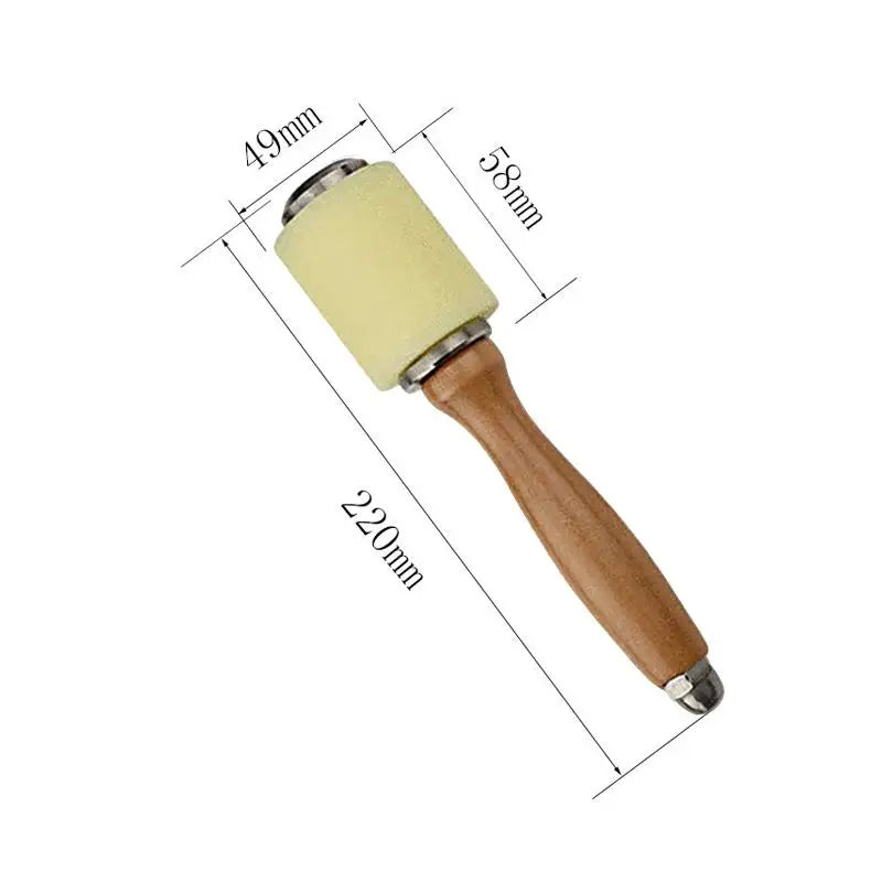 Leather Carving Mallet Leathercraft Leather Stamping Leather Work DIY Mauls Wood Handle Punching Tool Working Mauls Supplies Zpaxo