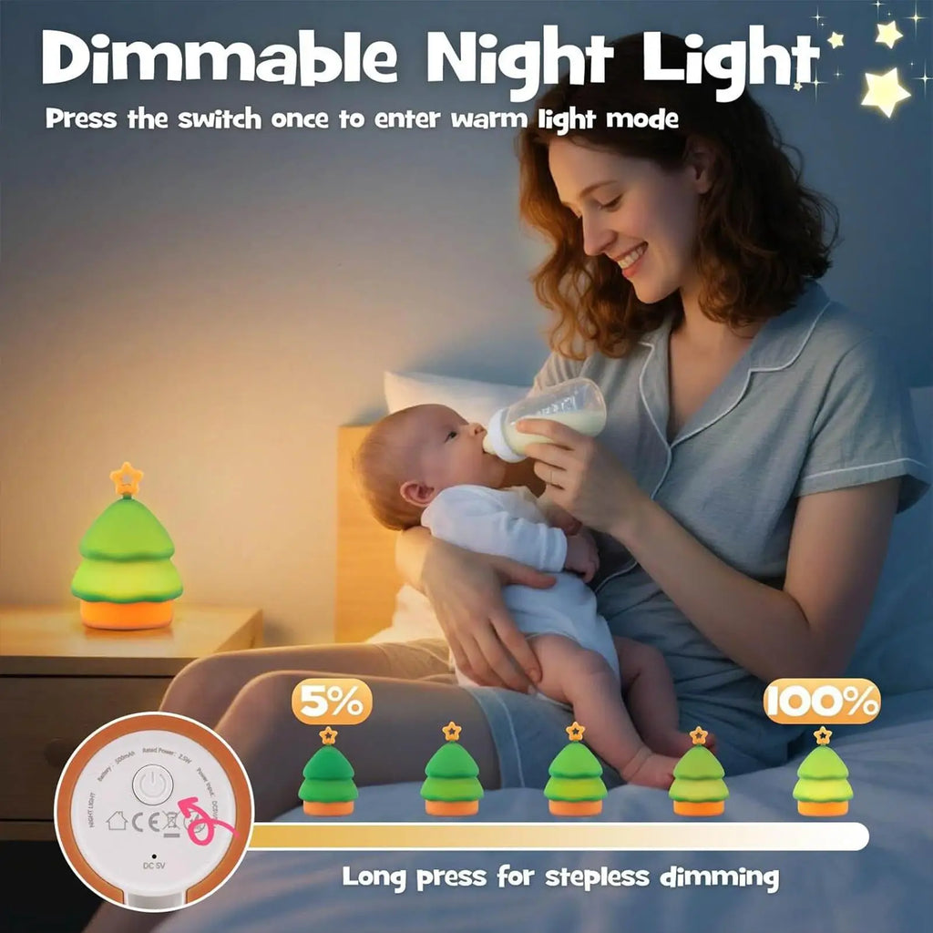 Desk Christmas Tree Lights 3 Levels LED Home Decor RGB Table Lamp