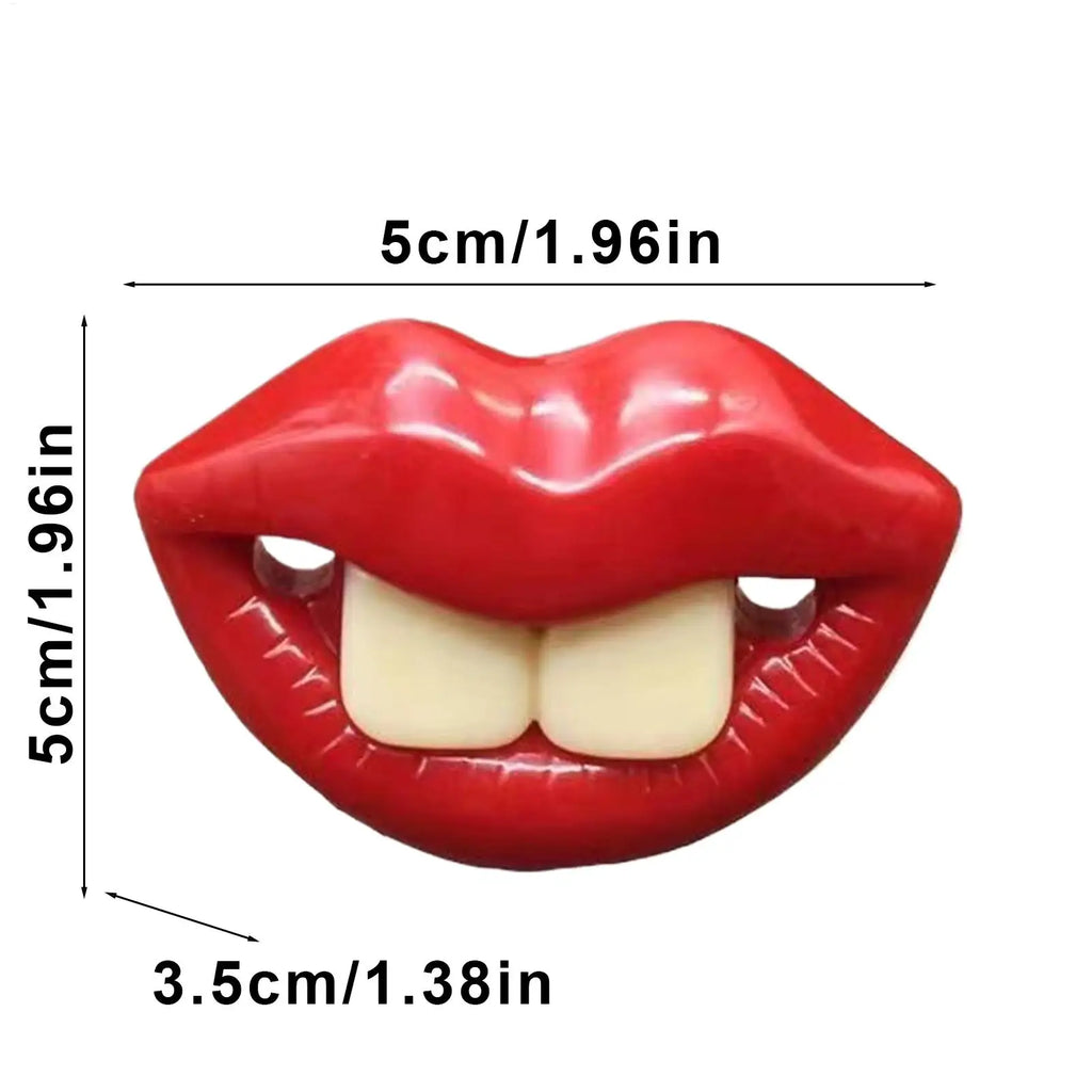 Silicone for Dogs Funny Dog Red Lips Silicone Chew Toy Soft Health Care Teething Pet Teether for Small Zpaxo