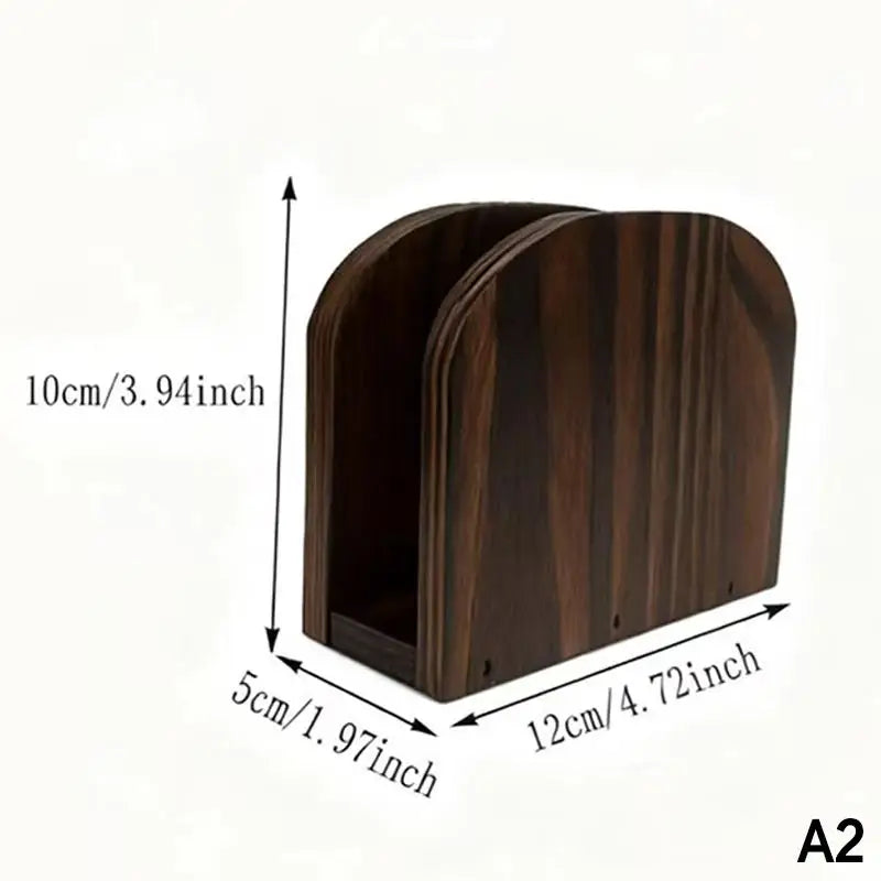 Wooden Napkin Holder Tissue Box Countertop Dispenser Kitchens Dining Zpaxo A2