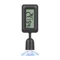 Digital Reptile Thermometer Hygrometer with Suction Cup Temperature Humidity Meter for Terrarium Reptile Accessories Zpaxo Black