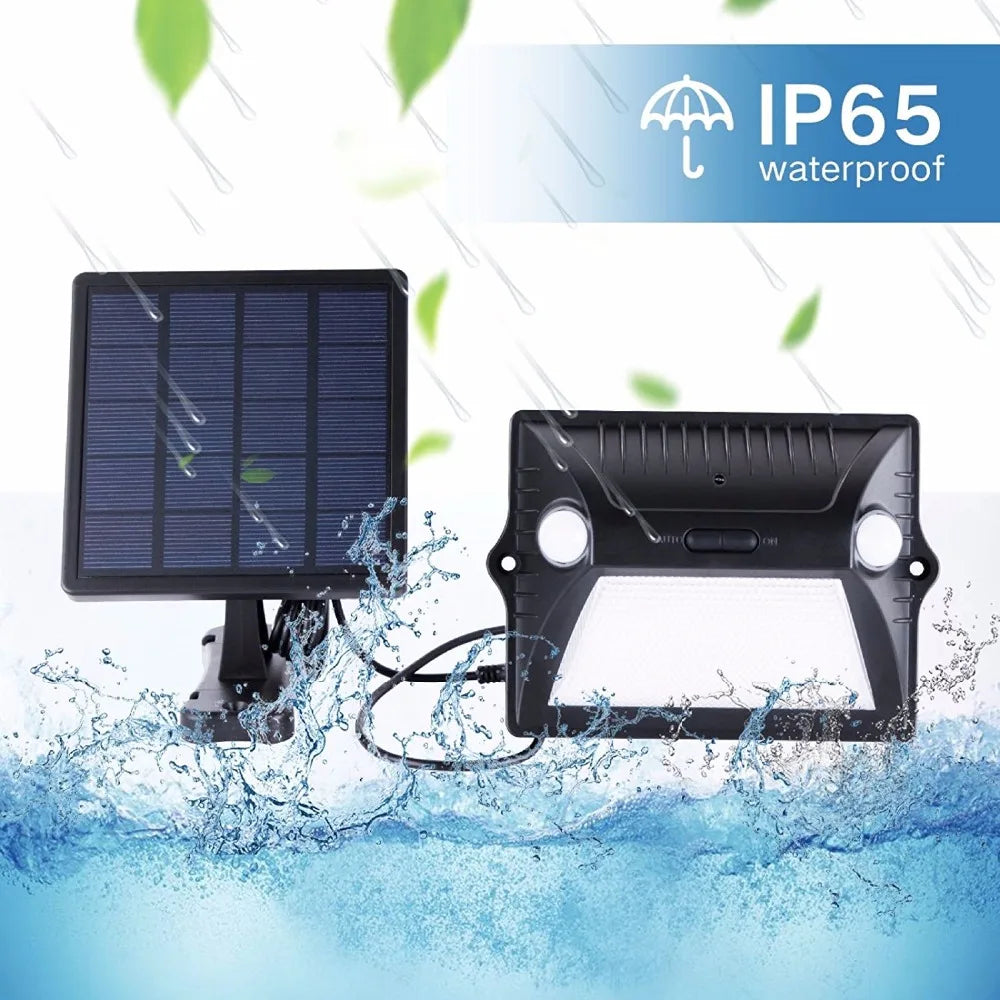 Solar LED Light Outdoor Split Dual Head Motion Sensor Garden RGB Wall Zpaxo