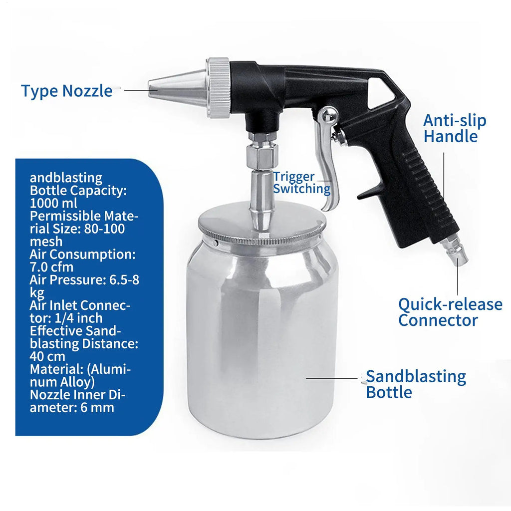 Pneumatic Sand Blasting Tool Cleaning Detailing Car Accessories