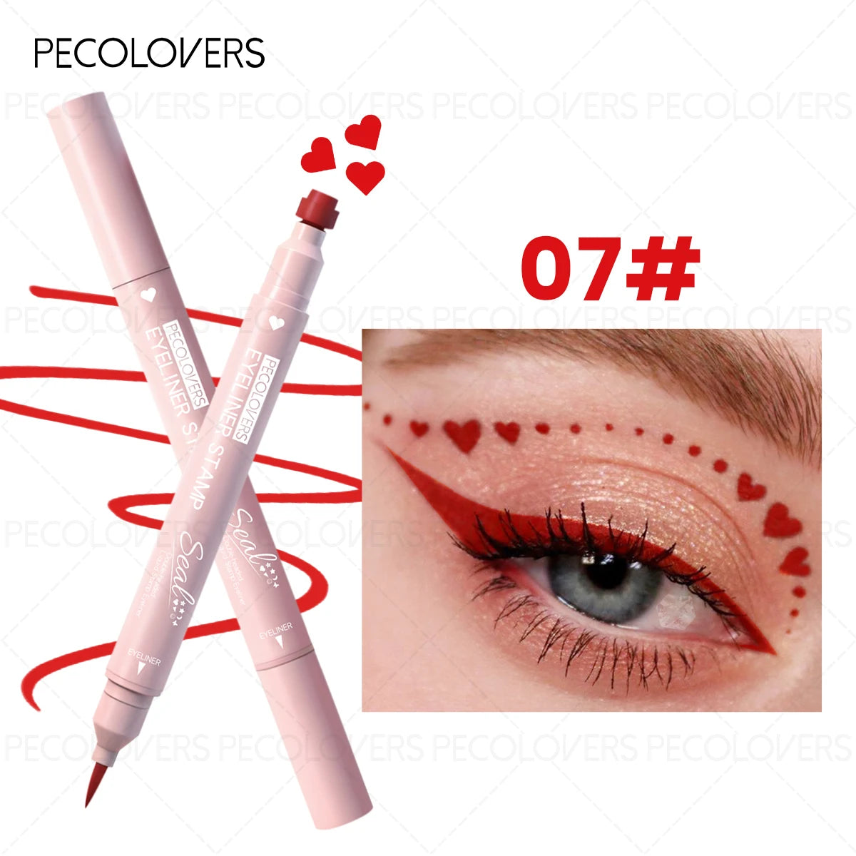 Waterproof & Quick-dry Liquid Eyeliner Pencil,Smudge-proof Eyeliner,Eye Makeup For Parties, Maligras, Music Festivals Zpaxo 07