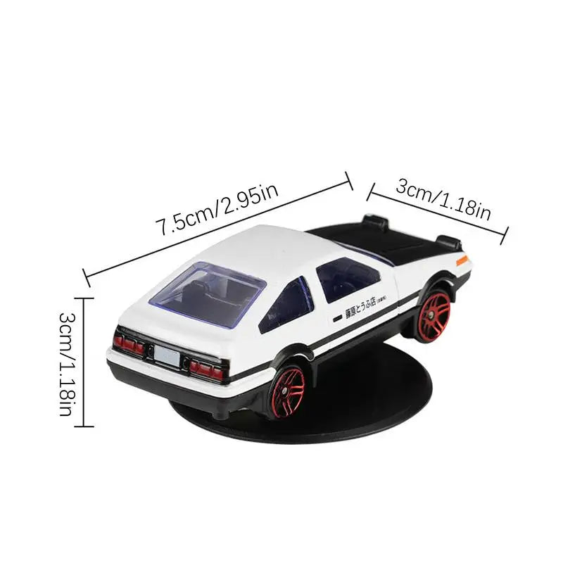 Car Interior Ornaments AE86 Drift Rotating Ornaments Auto Dashboard Turning AE86 Racing Model Decor Classic Center Console Decor Zpaxo
