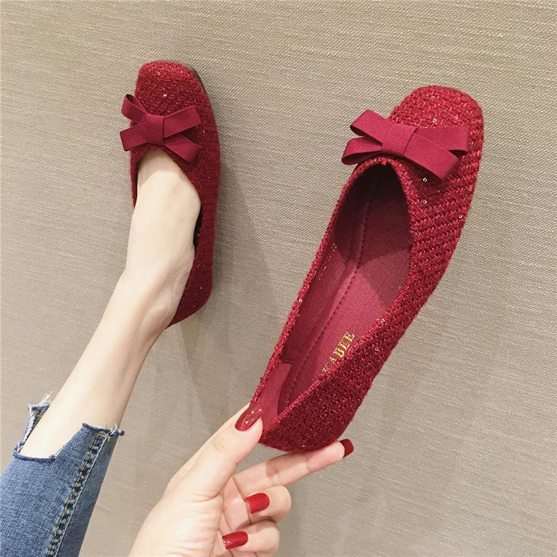 Fashion Autumn Shoes for Women 2023 New British Style Women's Shoes Large Flat Bottom Shallow Versatile Big Size 44 45 46 Zpaxo