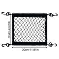 Motorcycle Cargo Net Polyester Elastic 4 Adjustable Hooks 360 Degree