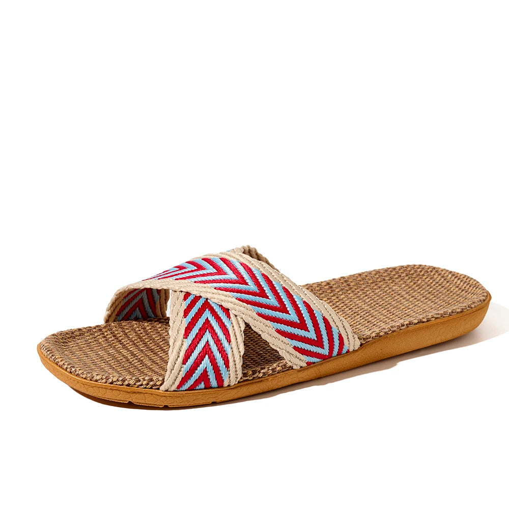 Inddoor Home Slippers Lightweight Women Antislip Bedroom Soft Bottom Zpaxo Red 39-40