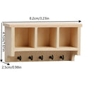 ▶1/12 Dollhouse Simulation Mini Wall Shelf Hanging Rack Model Dollhouse Living Furniture Decoration Dolls House Accessories Zpaxo 1PCS