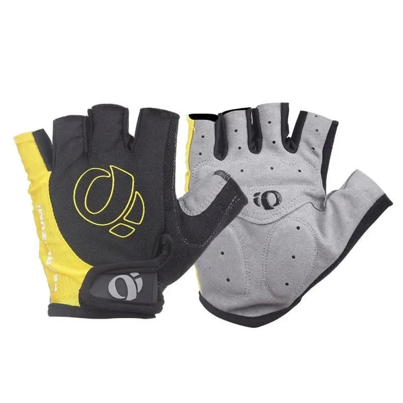 Bicycle Gel Half Finger Gloves Anti Slip Sweat Proof Shockproof Mountain Bike Road Armguard Portable Half Finger Bicycle Gloves Zpaxo