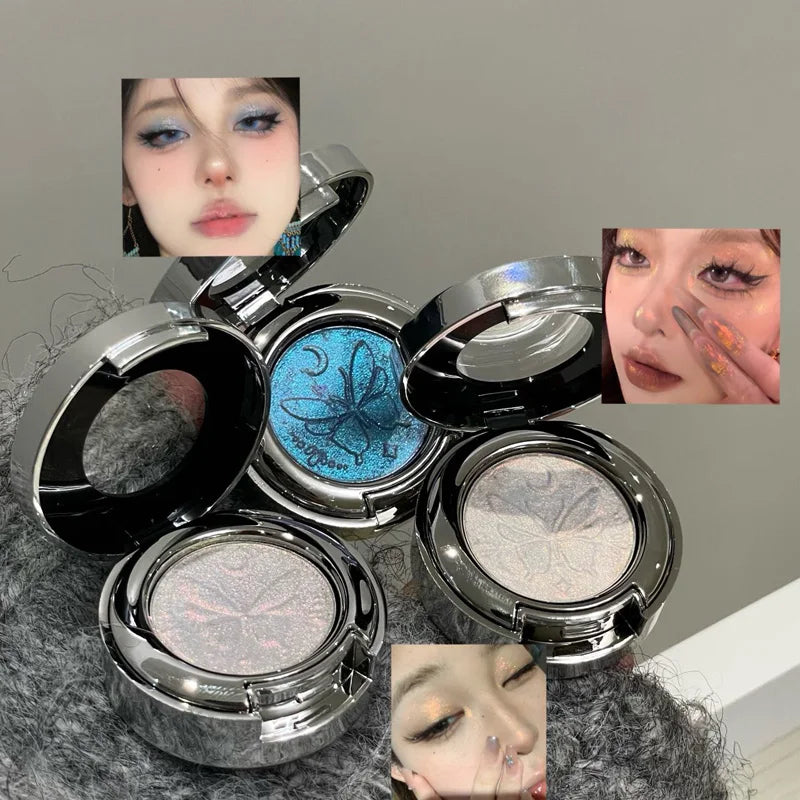 3D Butterfly Embossing Chameleon Eyeshadow Monochrome High-pigment