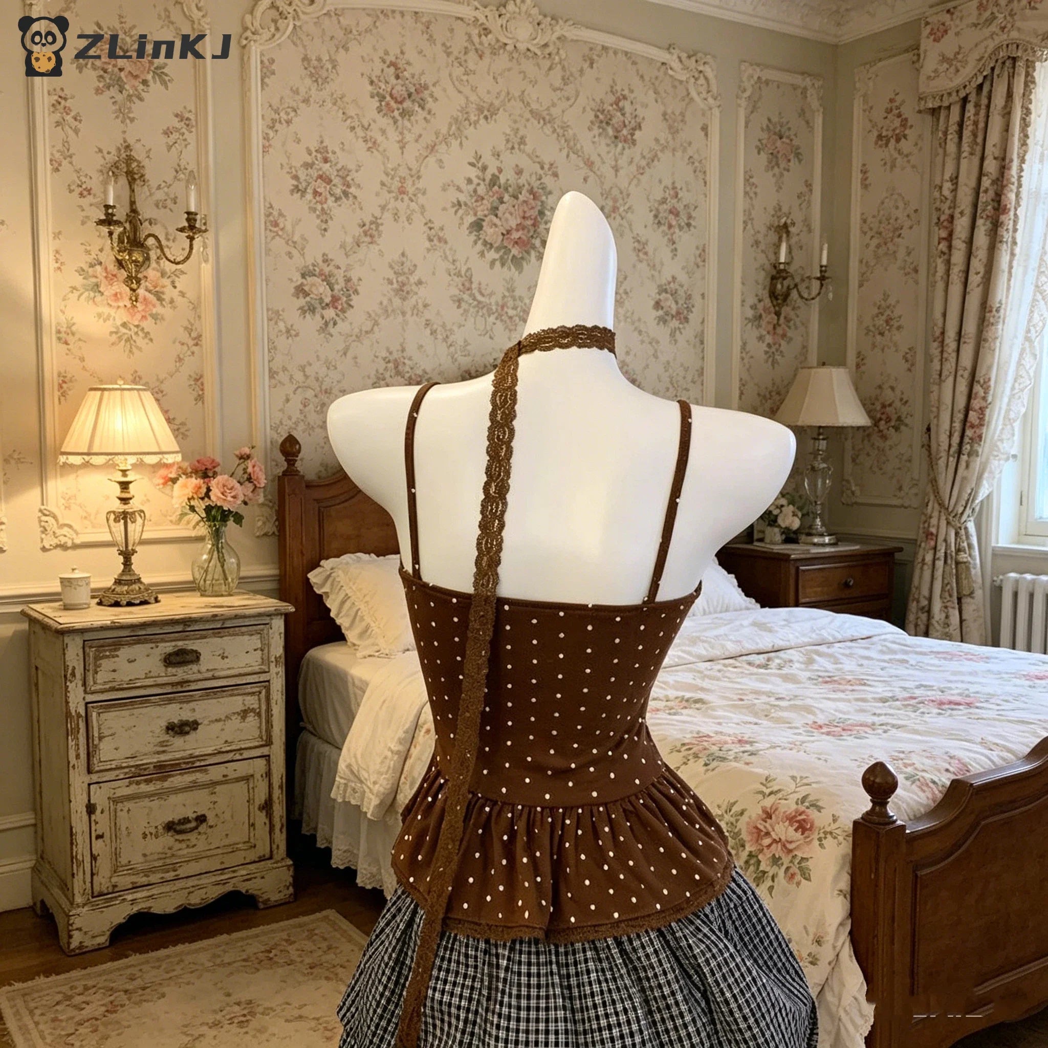 ▶Women Clothing Summer Fashion Casual Polka Dot Solid Color Sling Ladies Fashionable Appear Thin Slim Young Style Tops Zpaxo