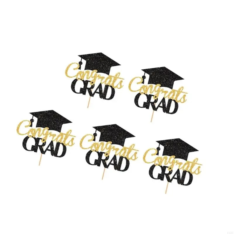 Graduation Party Cake Toppers Bachelor Degree Decorations Cupcake