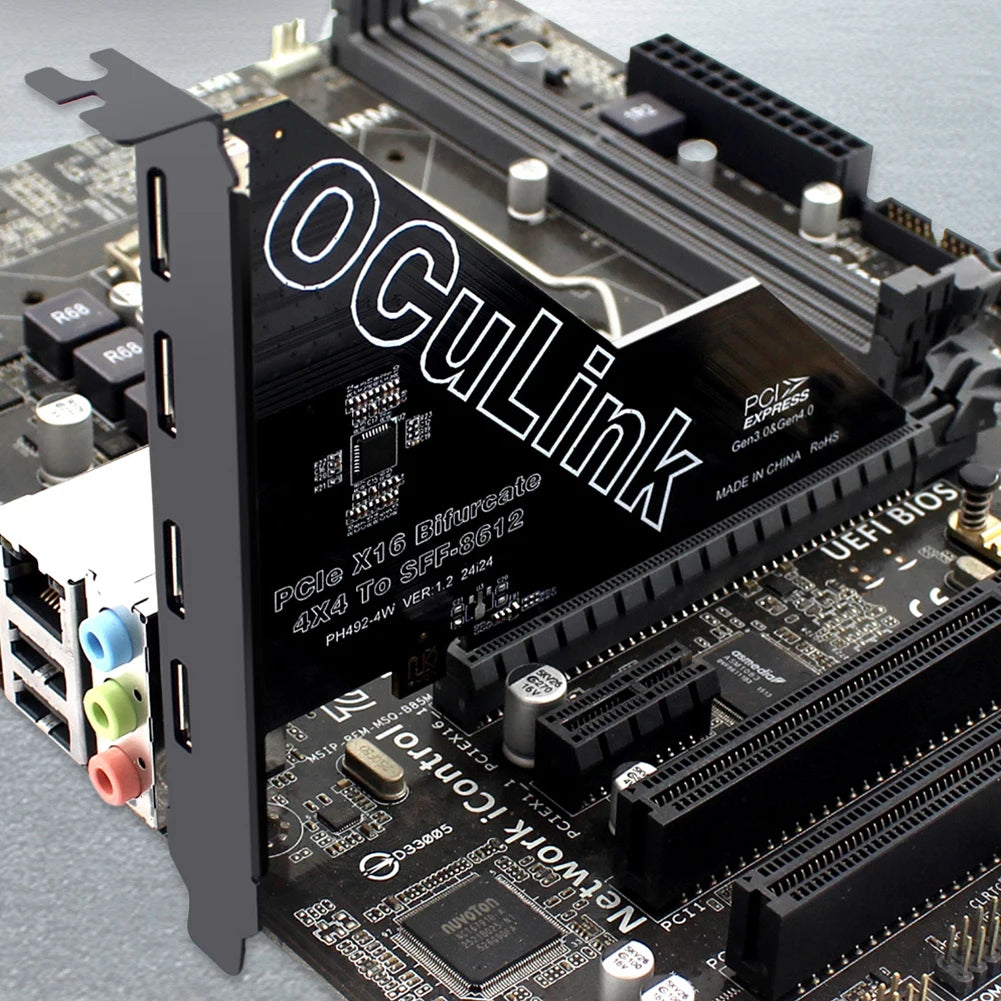 PCIe X16 SFF 8611&8612 Adapter Card PCI Express PCI-E SSD Convert