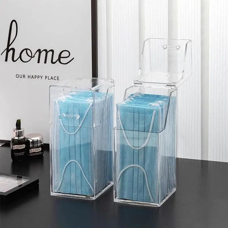 1 Transparent Mask Storage Box Lid Dust-proof Makeup Brush Zpaxo