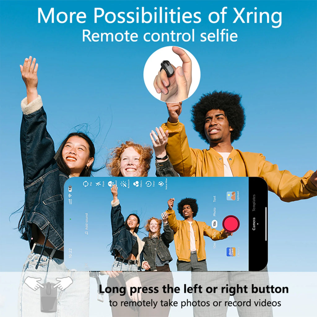 BT Scrolling Ring Touchpad Air Finger Mouse Wireless Scroller Iphone