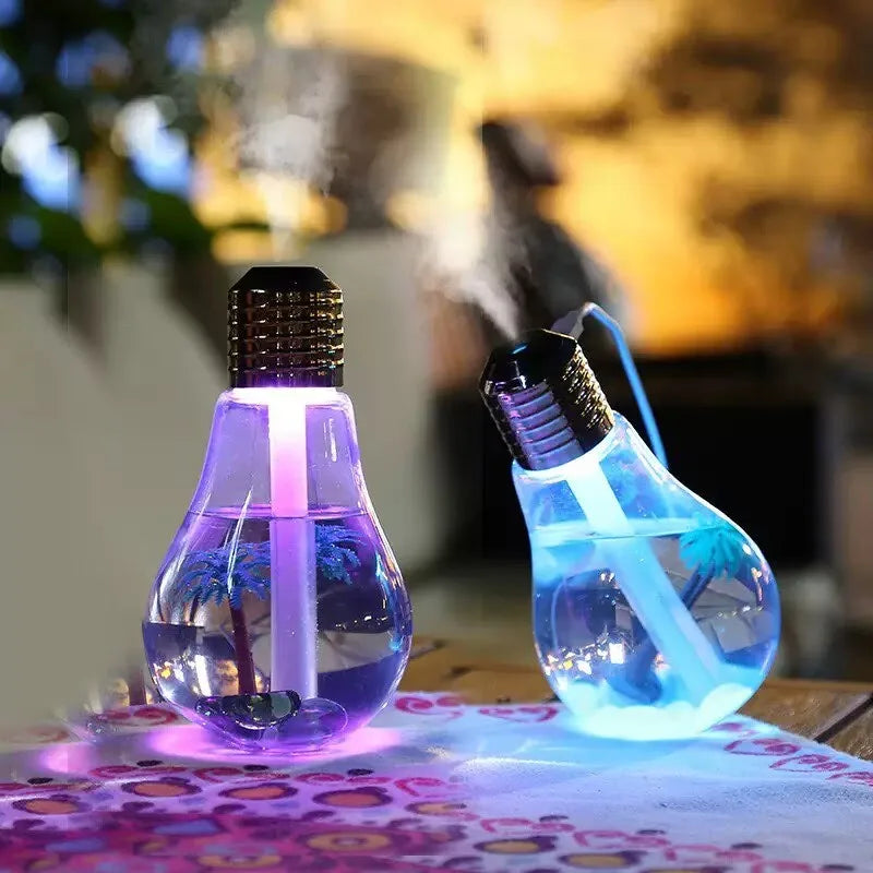 Creative Mini Desktop Light Bulb Humidifier USB Air Suitable Bedroom Zpaxo