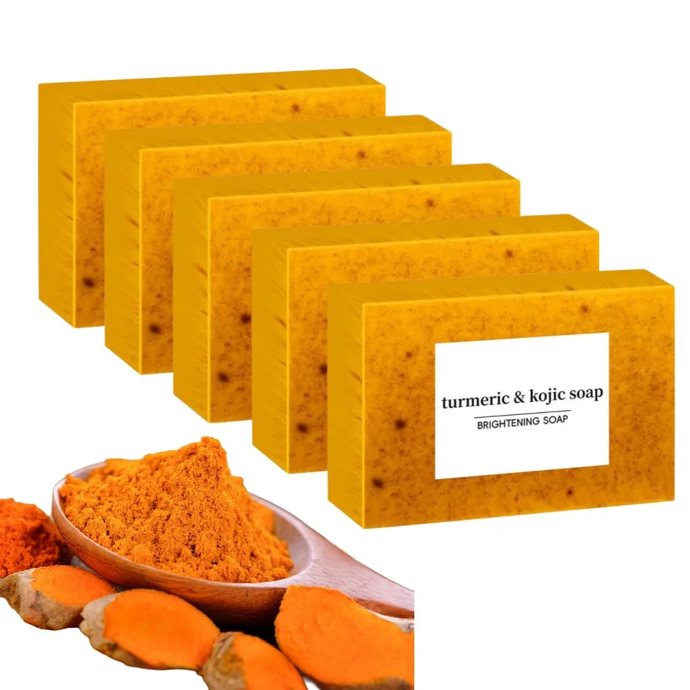 Turmeric Kojic Acid Soap – Lemon, Goat's Milk & Dark Spot Fade Brightening Bar Soap Zpaxo
