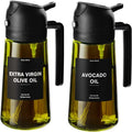 Olive Oil Dispenser Kitchen Stickers 1 Sprayer Cooking Air Fryer Salad Zpaxo 2pcs Black