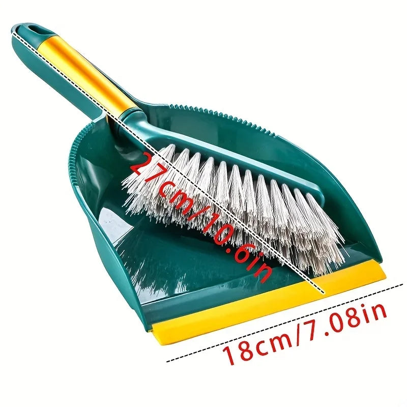 Mini Desktop Broom & Dustpan Set – Compact Plastic Desk Cleaner Mini Broom Set Zpaxo