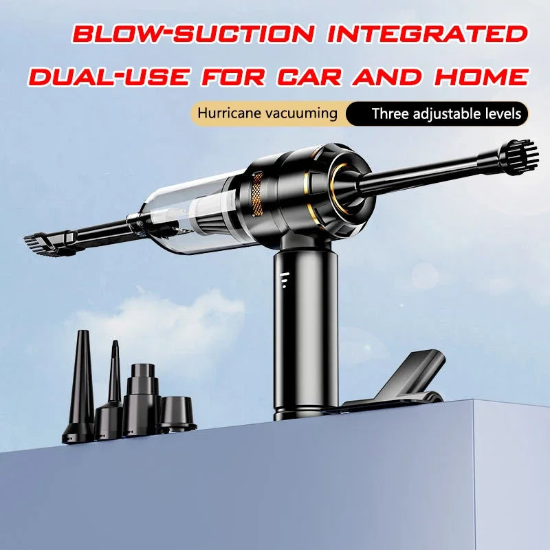 Portable High-Power Cordless Vacuum for Car and Home, Brushless Motor Dust Blower & Cleaner Machine with Strong Suction Zpaxo