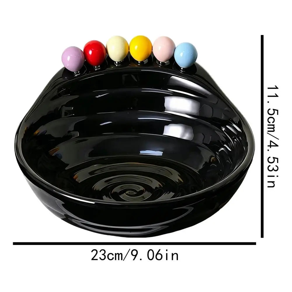 Salad Bowl Food Serving Dish Forks Yogurt Utensils Snack Fruit