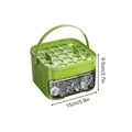 Double Layer Ice Cube Tray with Lid & Bin – 50 Cavity Ice Cube Tray Zpaxo Green