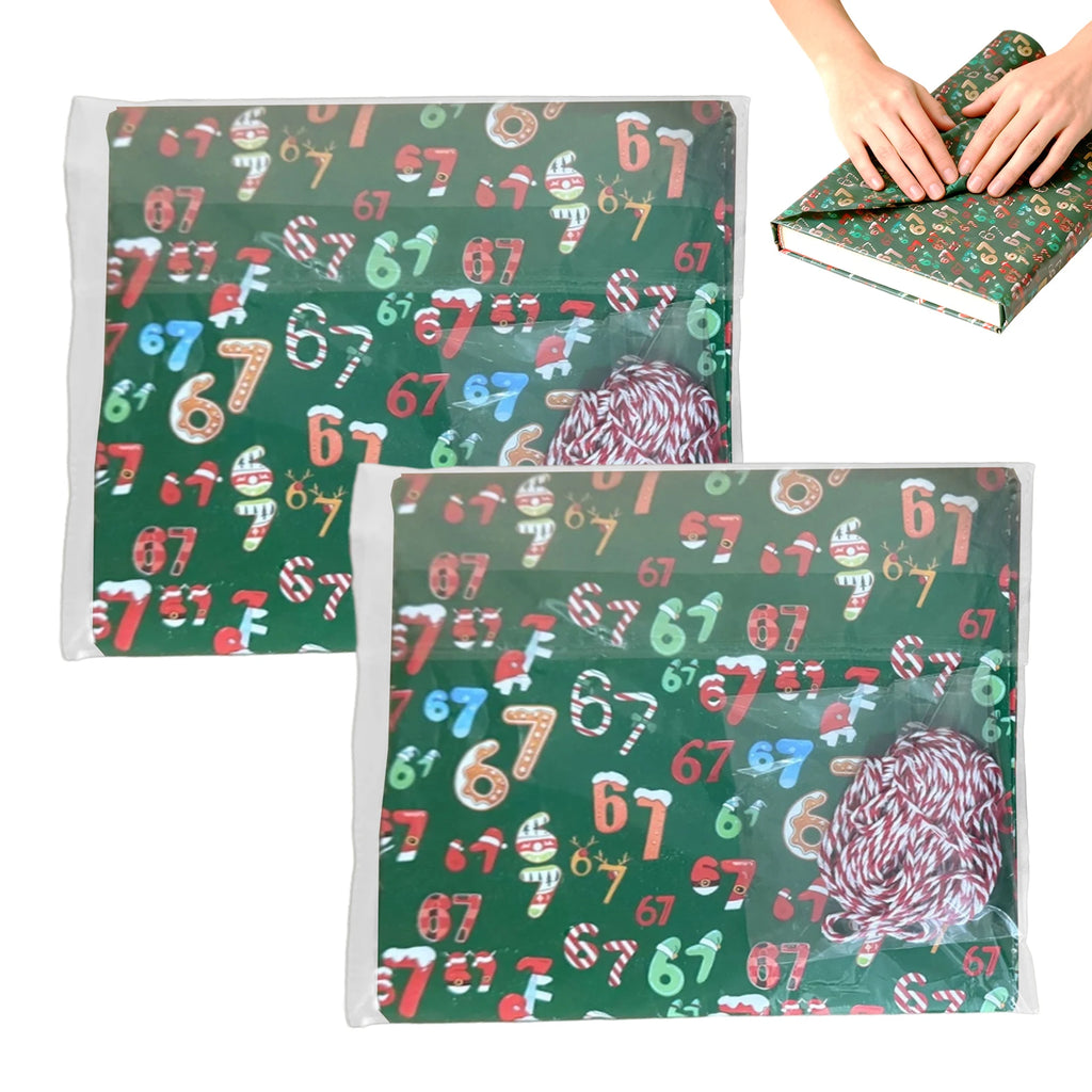 Christmas Wrapping Paper Roll 67 Patterns Gag Wrap Fun Wide Festive