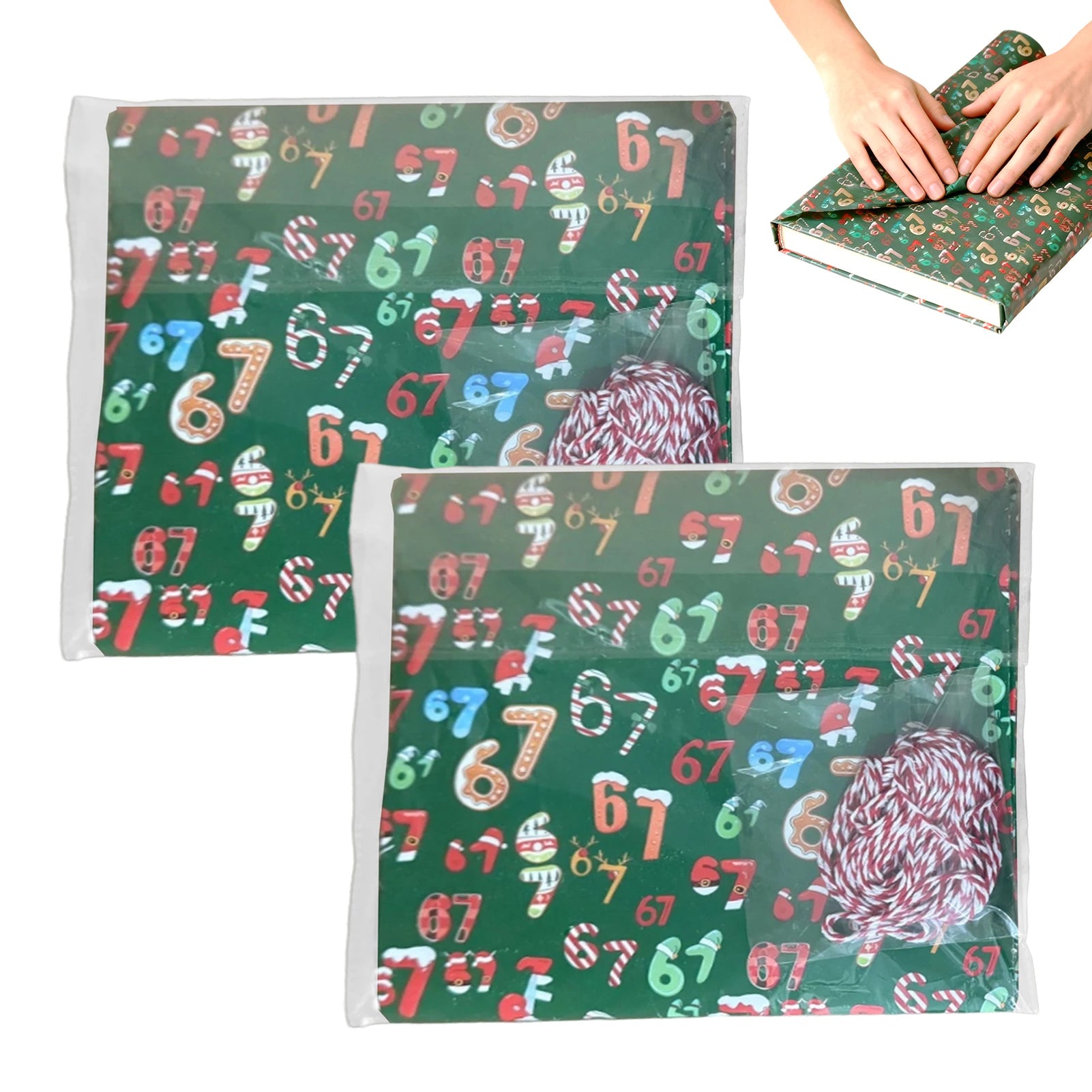 Christmas Wrapping Paper Roll 67 Patterns Gag Wrap Fun Wide Festive