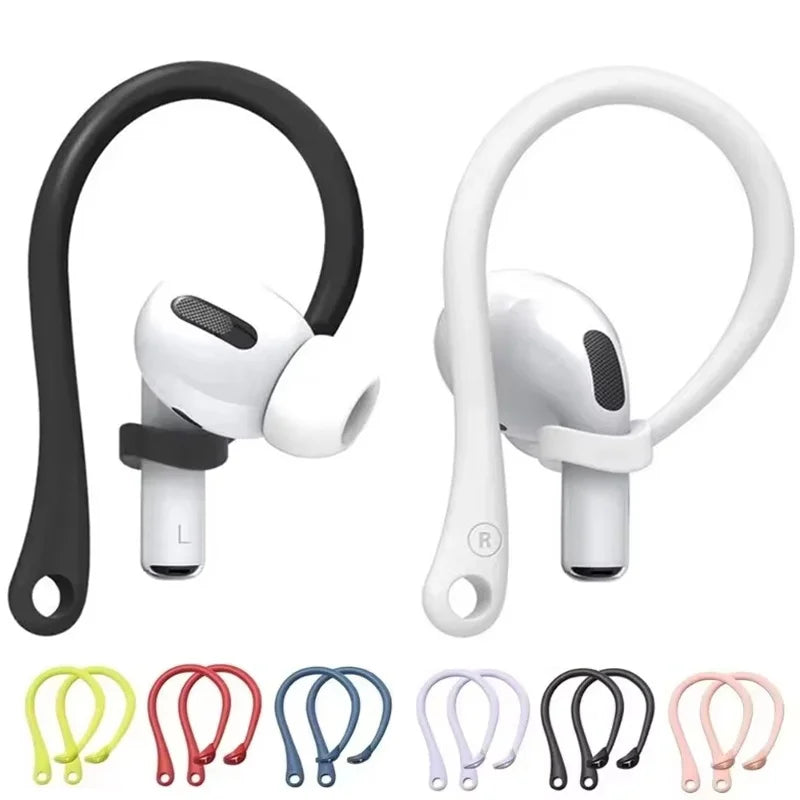 Soft Silicone Anti Lost Ear Hooks Headphone Holder Accessories Anti-Fall Bluetooth Earphones Holder For Air Pods 1th 2th 3th Gen Zpaxo