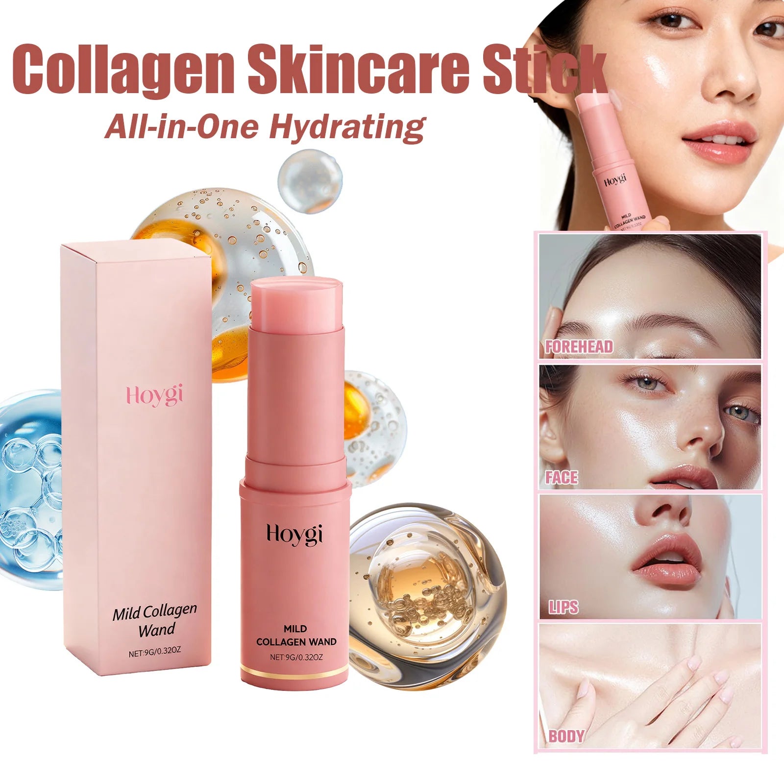 Hoygi PDRN Collagen Skincare Stick – Anti-Aging Firming Balm Collagen Skincare Stick Zpaxo
