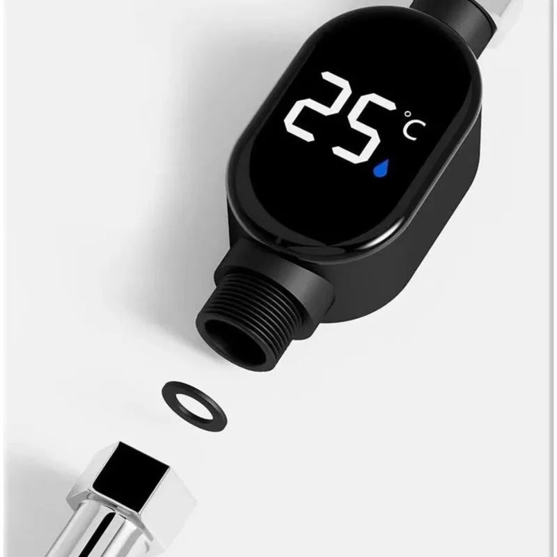 Bathroom Thermometer Electronic Thermometer Sauna Thermometer Shower Fixture Accessory Home Bathing Tool Fit Most Shower Hose Zpaxo