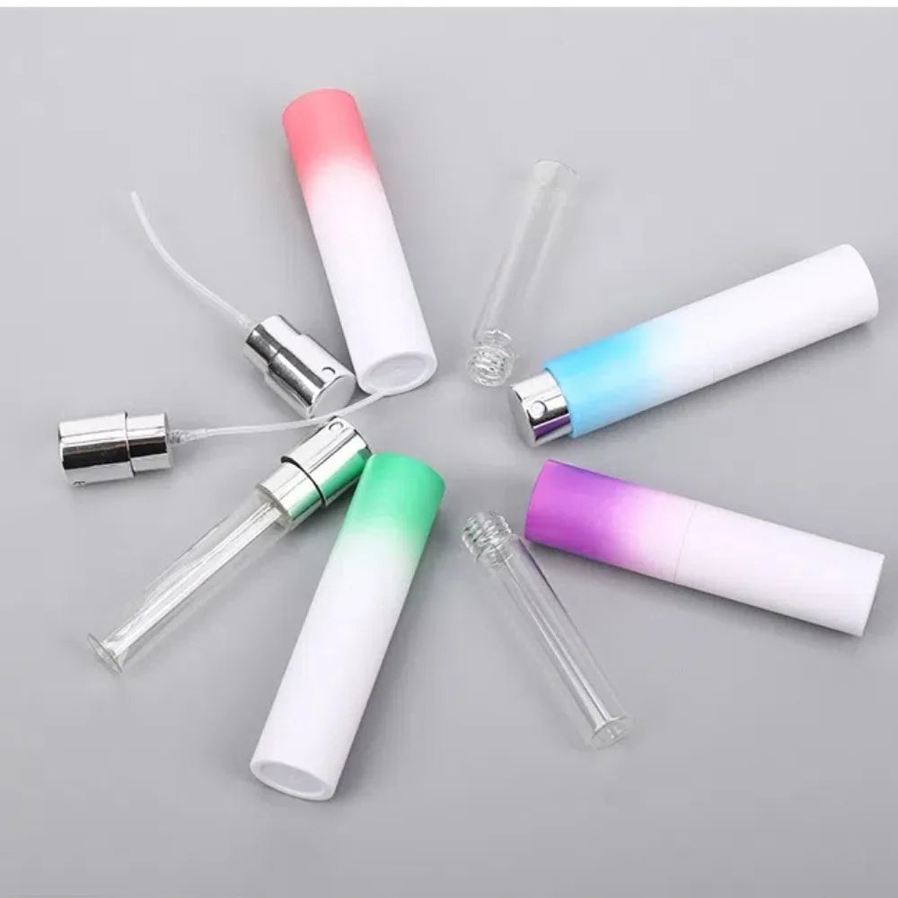 Travel Mini Perfume Bottle Refillable Empty Spray Rotating Portable Zpaxo