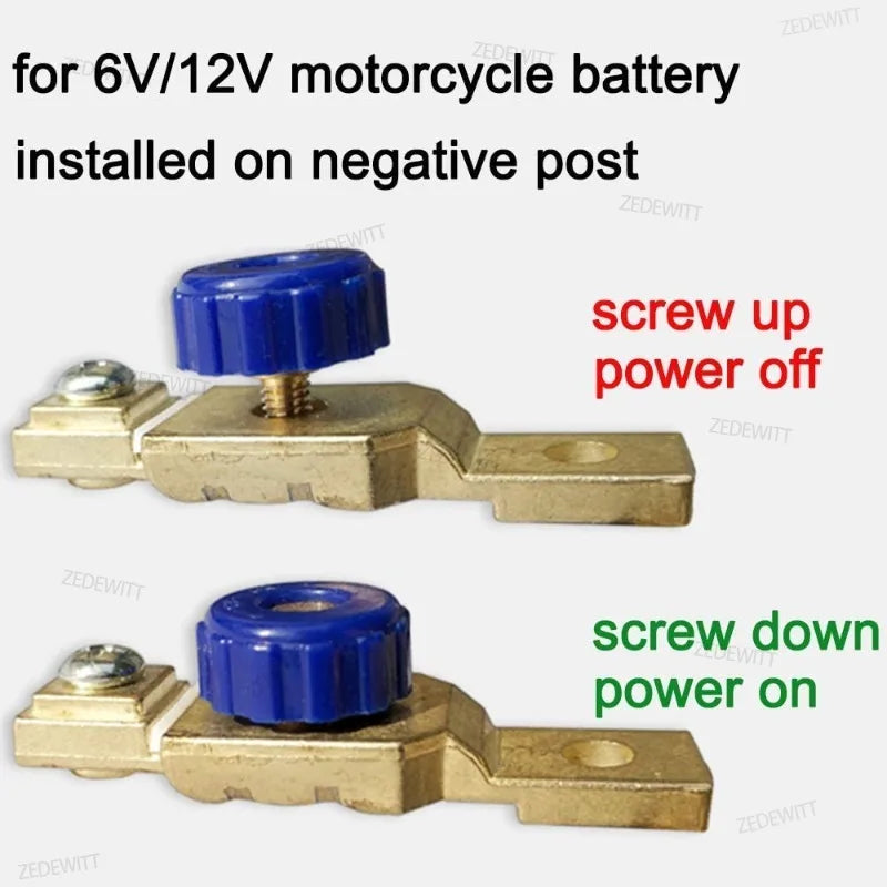 12V 80A Battery Disconnect Switch – Car & Motorcycle Kill Switch