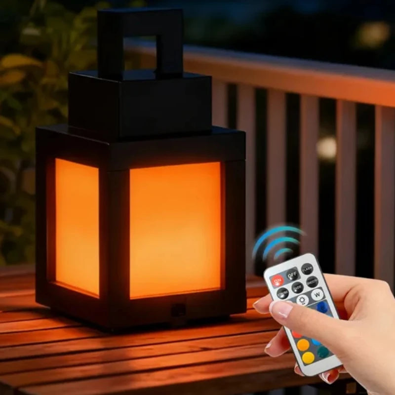 Pixel Lantern Night Light – 16 Color LED Mood Light & Remote