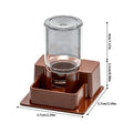 Automatic Reptile Feeder & Water Dispenser – Tortoise Gecko Reptile Water Feeder Zpaxo Brown