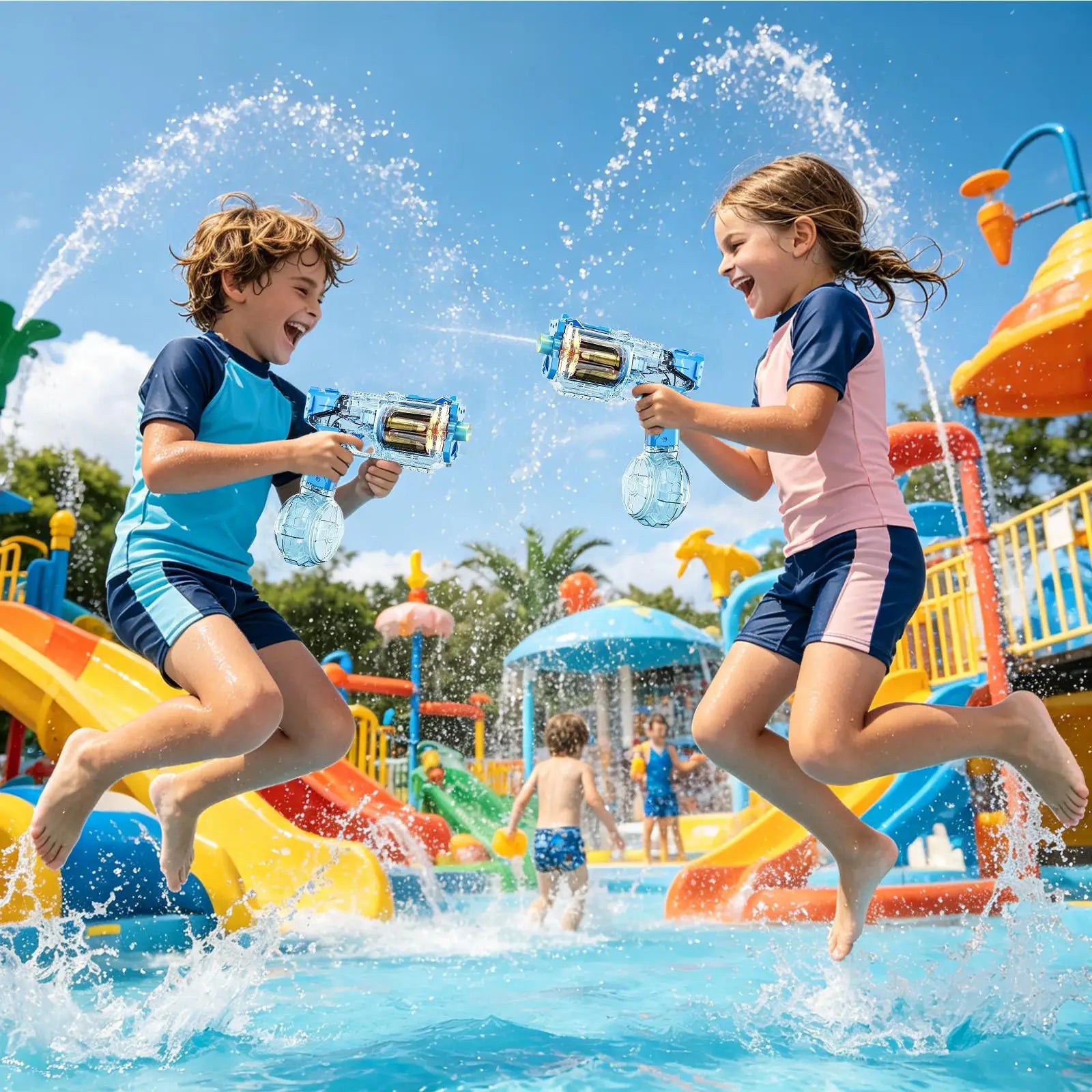 Water Toys Kids Rechargeable Speed Clear Outdoor Automatic Electric Zpaxo