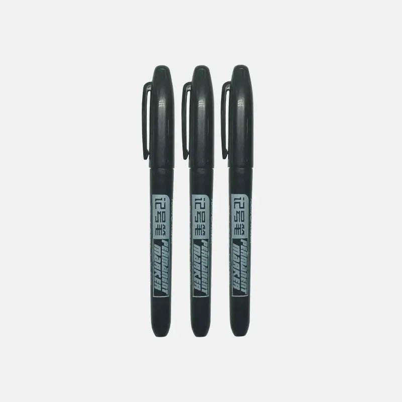 Permanent Art Marker Pens – Waterproof Fine & Bold Nib 3-Pack