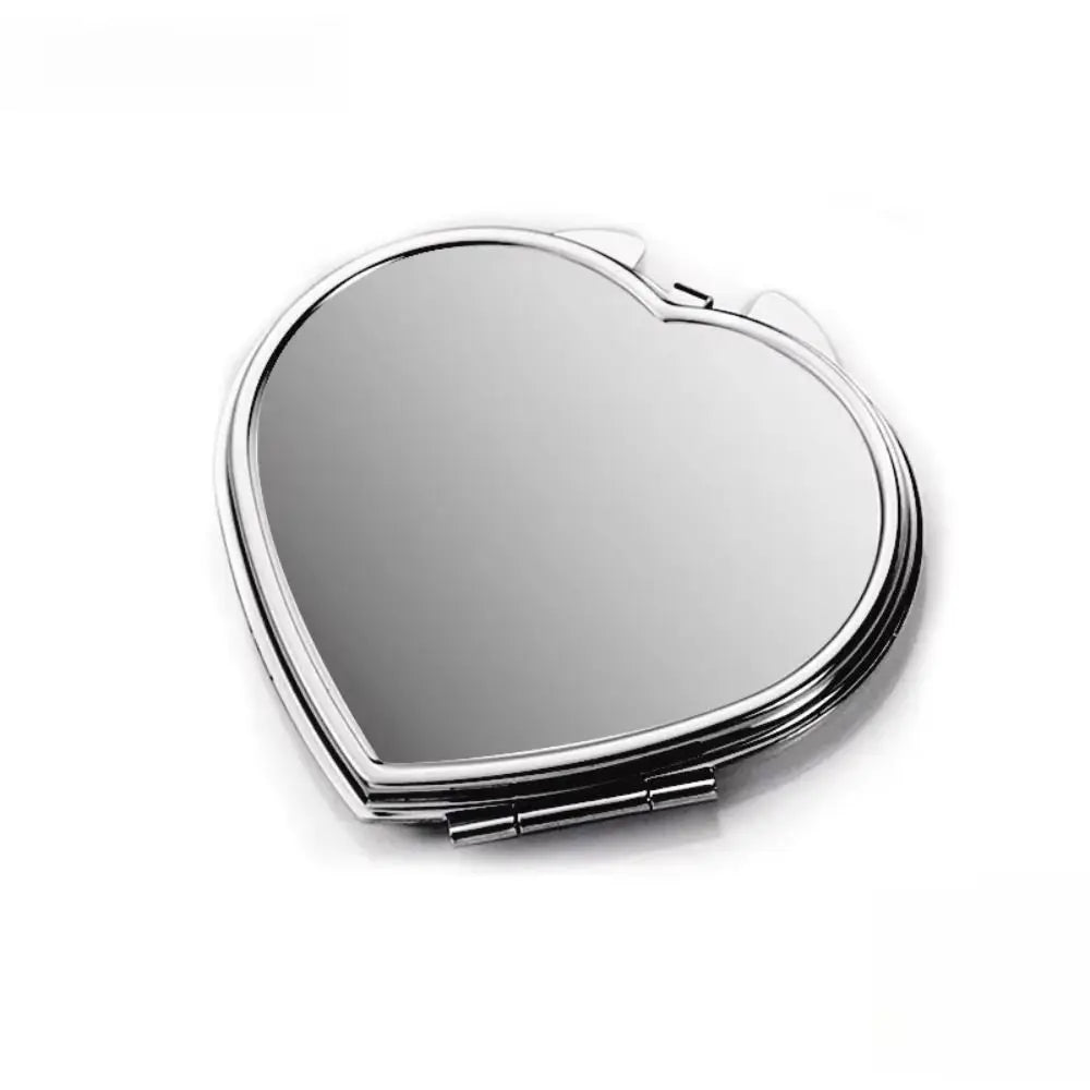 Small Stainless Steel Makeup Mirror Folded-side Design Lightweight Zpaxo
