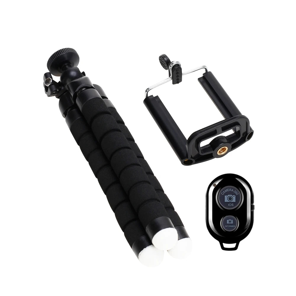 Portable Mobile Phone Tripods Action Camera Holder Clip Smartphone