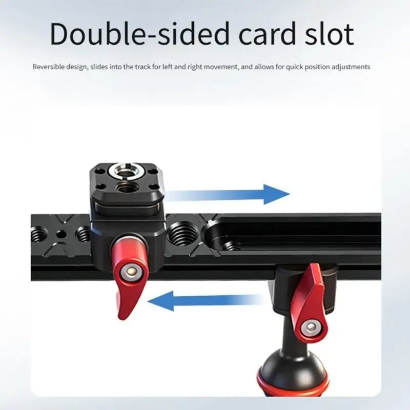 652F Sliding Bracket In Aluminum Alloy 1/4" 3/8" Thread Hole Knobs For Secure Camera Rig And Stable Videos Zpaxo