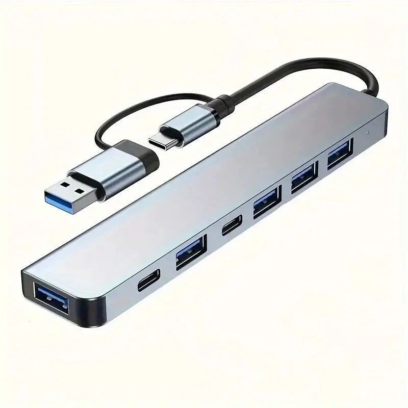 7-in-1 USB 3 0 HUB C TYPE-C 5 PD Adapter 5Gbps Fast Speed