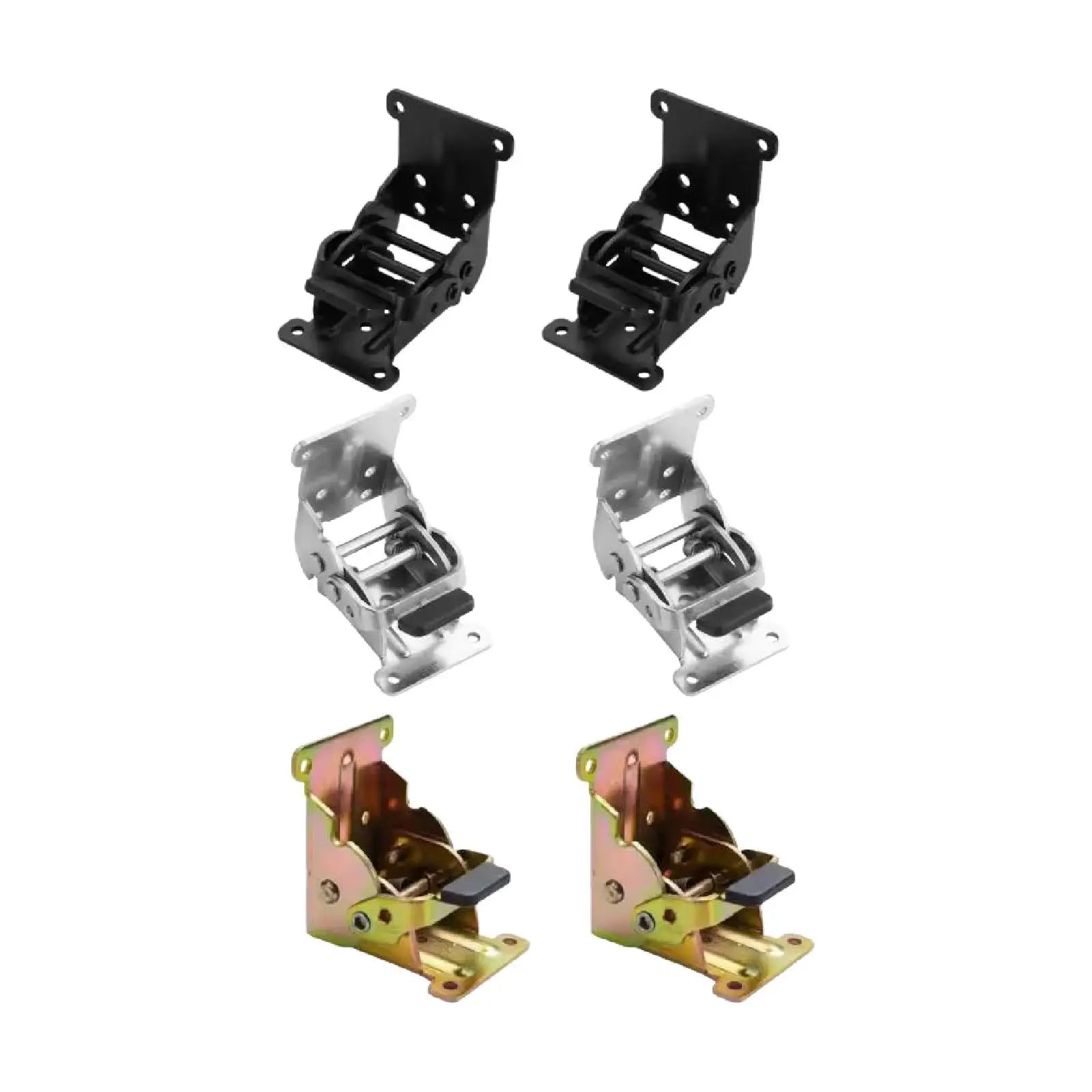 2x Folding Brackets,Versatile Self Lock Hinges with Screw Lock Extension Support for Kitchen Shelves Laundry Room Garage Bedroom Zpaxo