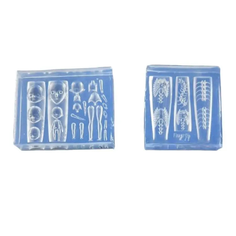 1 3D Manicure Silicone Template Bone Structure Design Doll Crafting Zpaxo