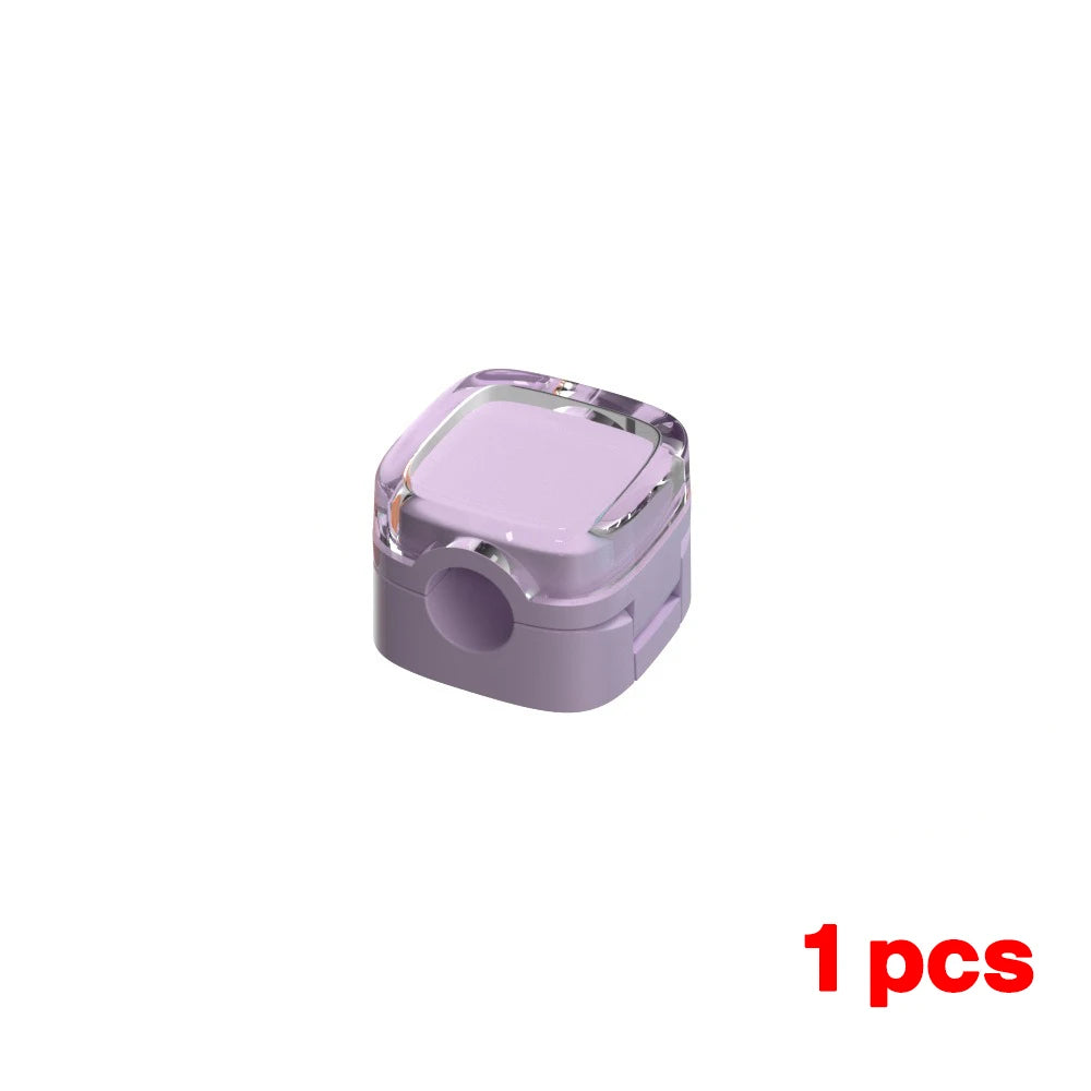 Universal Colorful Magnetic Cable Organizer Smooth Adjustable Cable Holder Under Desk Cable Management Wire Keeper Cable Clips Zpaxo 1PCS Purple